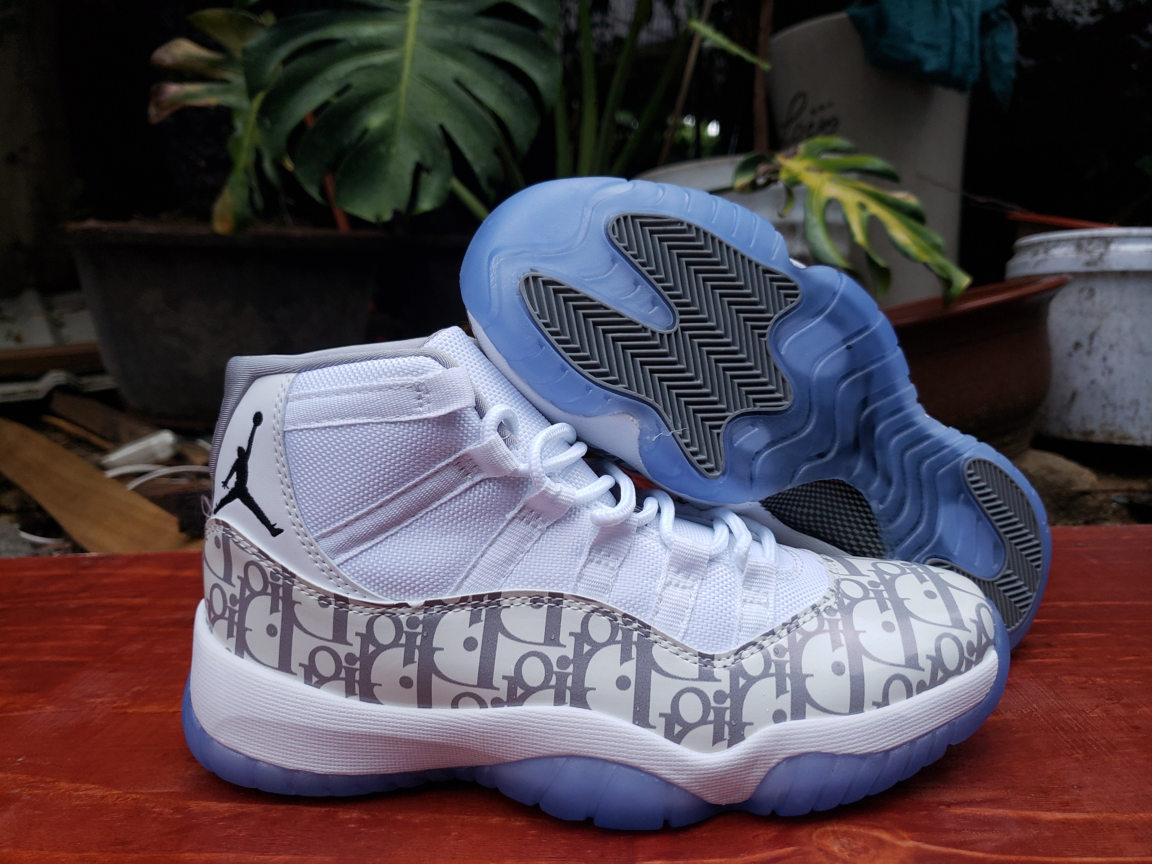 2020 Air Jordan 11 GS White Grey Blue